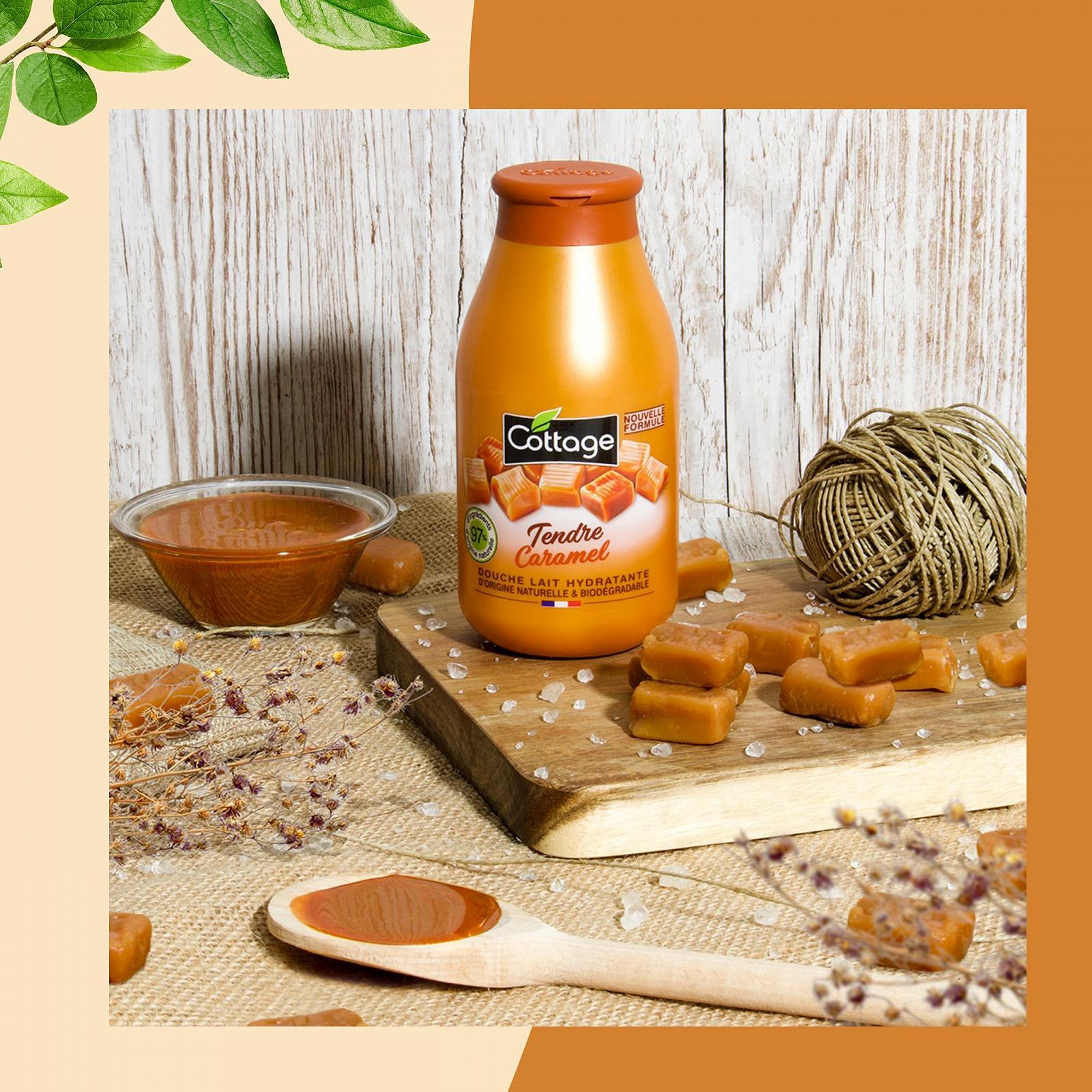 Увлажняющее молочко для душа Cottage Douche Caramel 97% натуральных ингредиентов 250 мл, фото №6 Увлажняющее молочко для душа Cottage Douche Caramel 97% натуральных ингредиентов 250 мл, фото №6