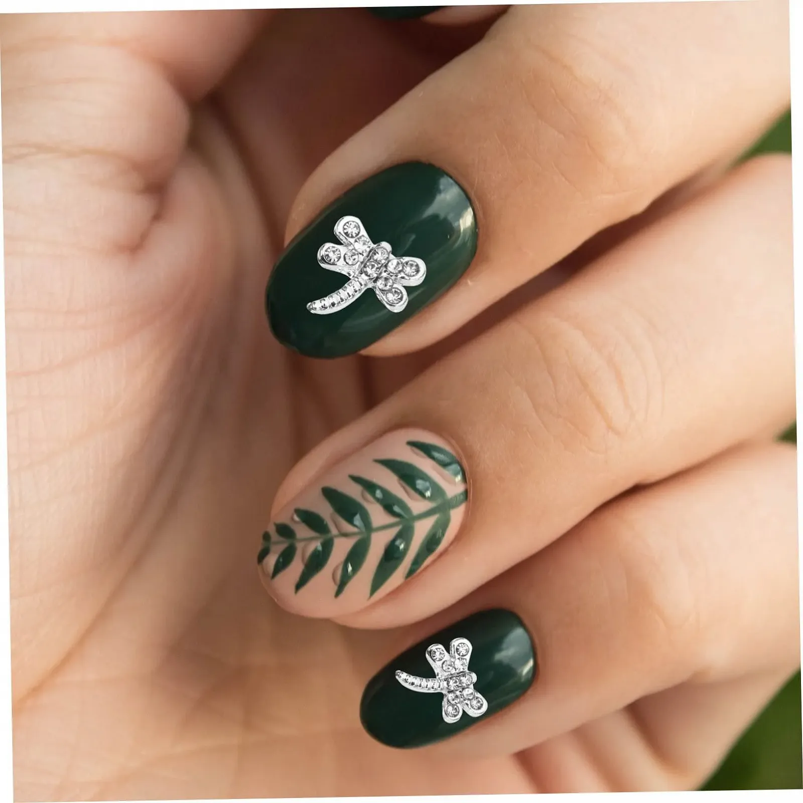 Украшение для ногтей WOONEKY 3D Подвеска для ногтей Стрекоза Аксессуары для ногтей Бабочка Голова леопарда, 20 шт, фото №6