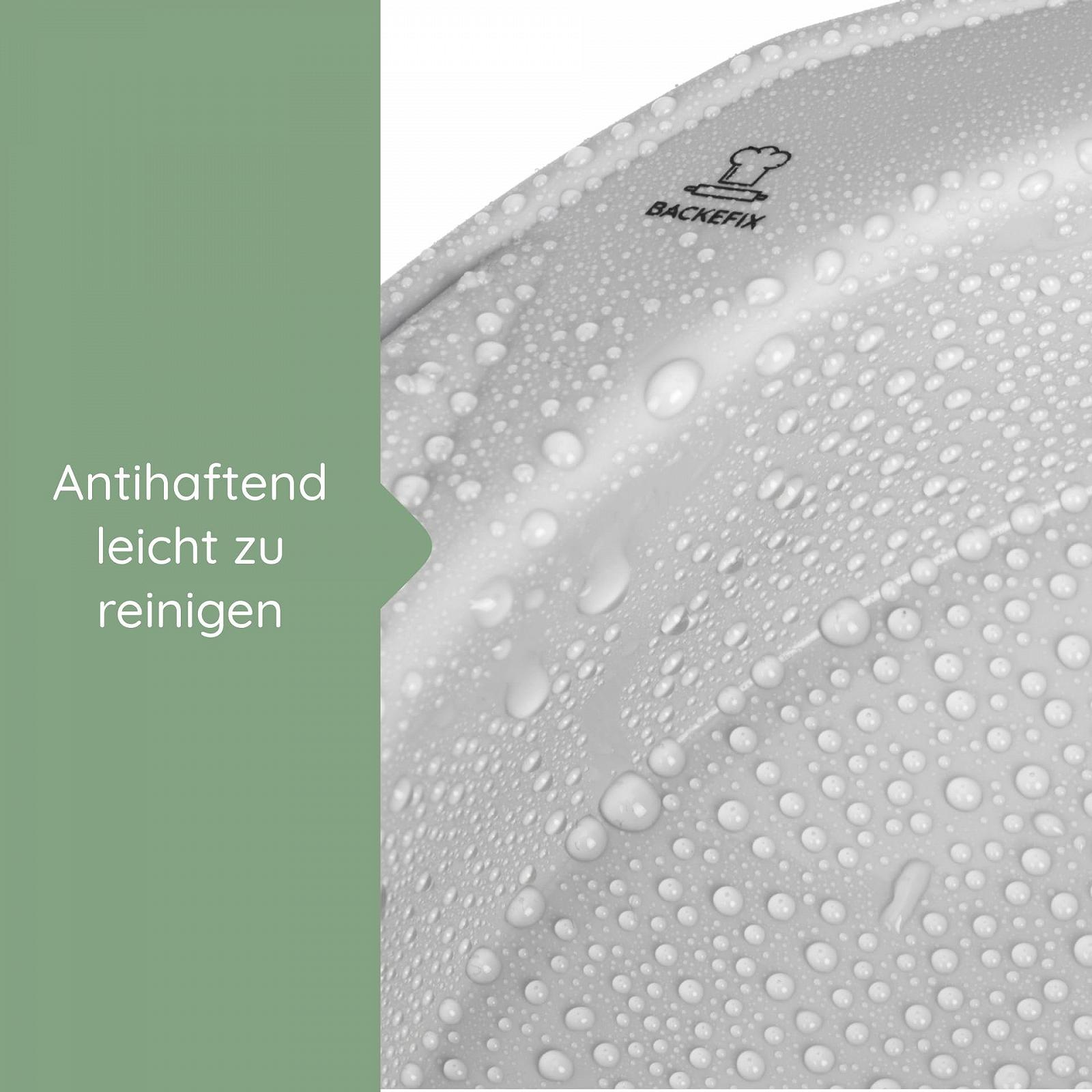 Форма для випікання Backefix силіконова кругла 22 см антипригарна без BPA сіра, фото №3