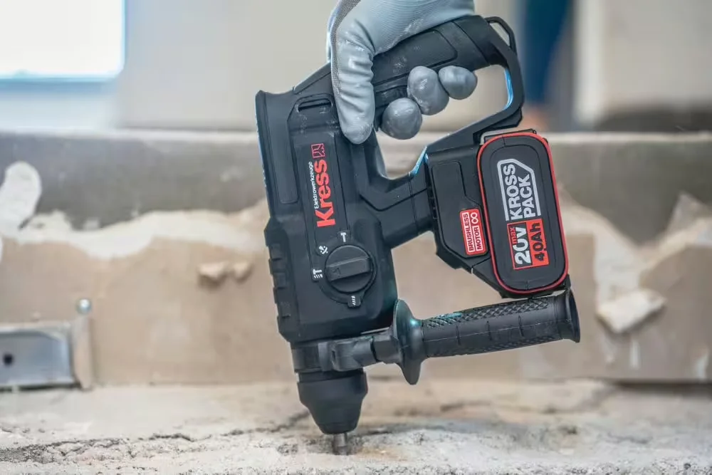 Перфоратор Kress аккумуляторный KUC60.91 / 20В / 2.0 Дж / SDS+ / Bare Tool / Черный, фото №2 Перфоратор Kress аккумуляторный KUC60.91 / 20В / 2.0 Дж / SDS+ / Bare Tool / Черный, фото №2