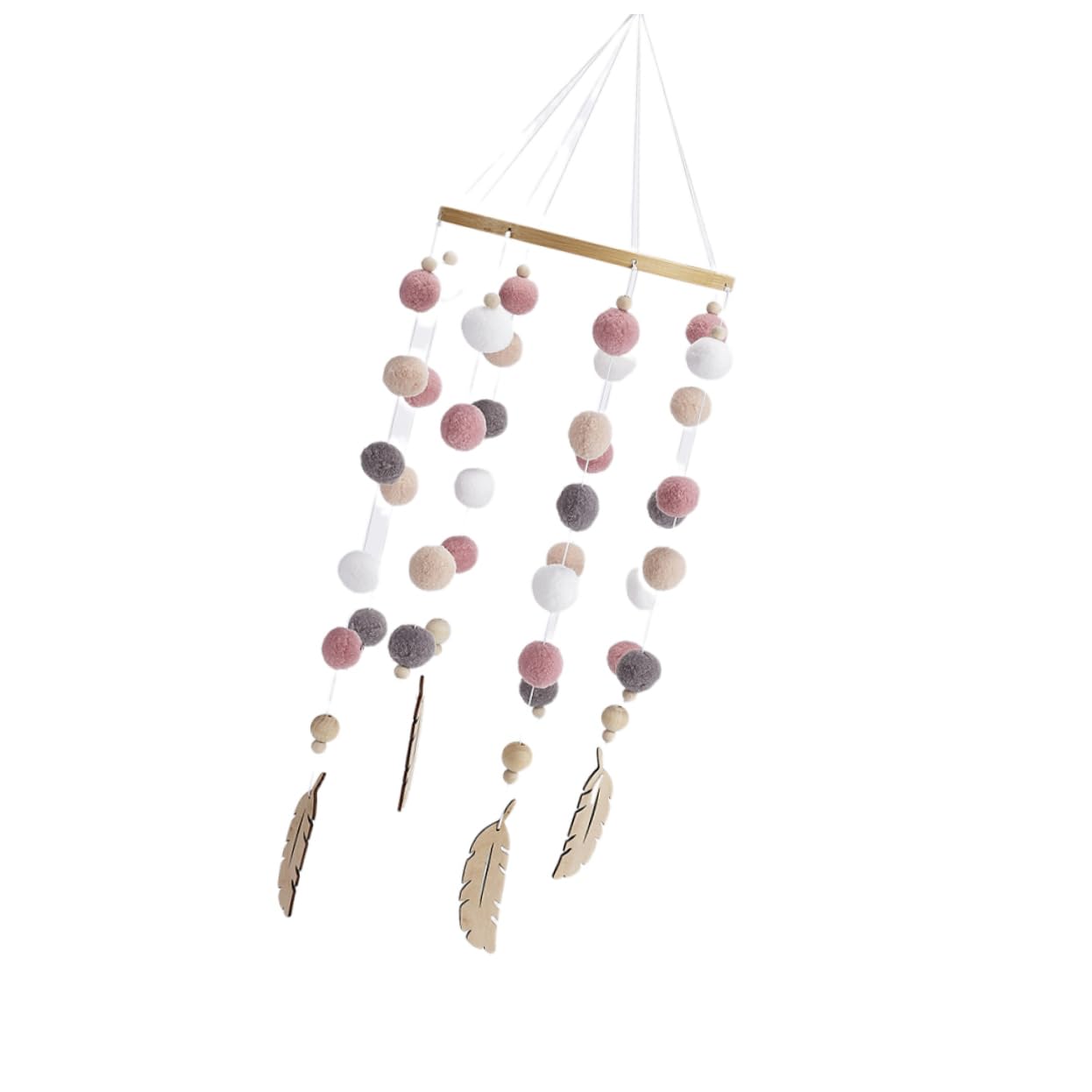 Украшение HEMOTON String Wind Chime Hair Ball Ornament Pack of 2, фото №7
