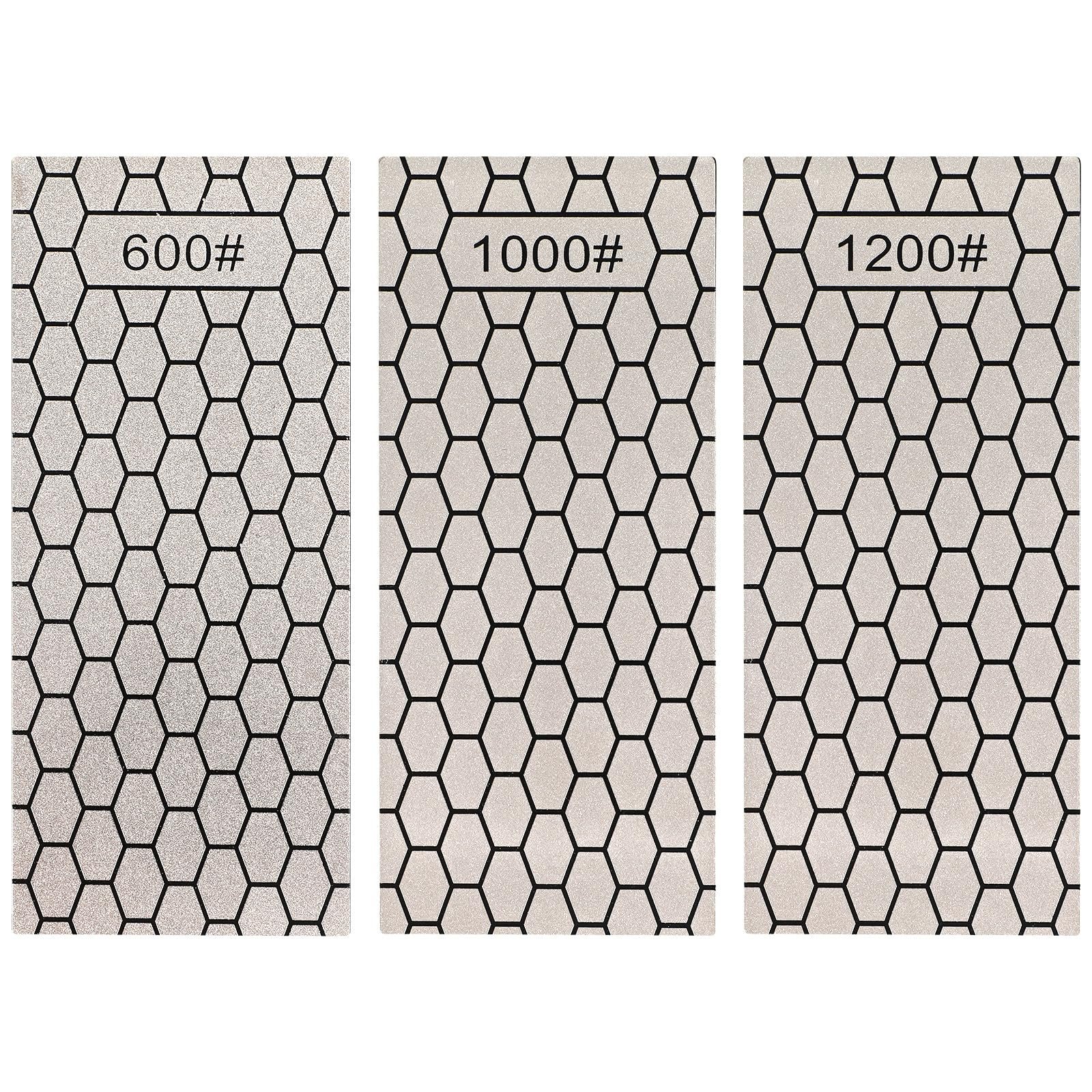 Алмазные точильные пластины SOIMISS 3 шт. двухсторонние износостойкие с нескользящим основанием, фото №1