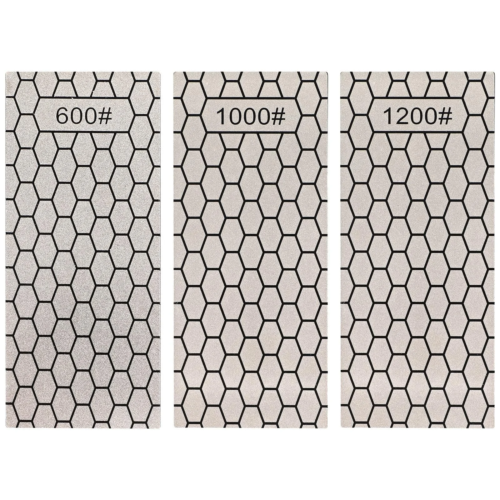 Алмазные точильные пластины SOIMISS 3 шт. двухсторонние износостойкие с нескользящим основанием, фото №1