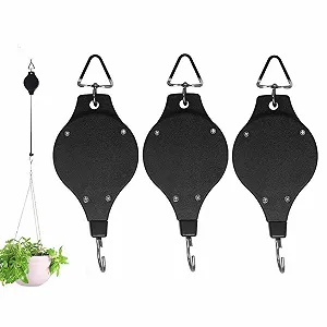 Набор выдвижных крючков для растений iwobi 3 шт. Черный - Фото 1