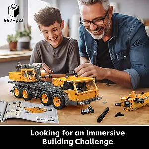 Конструктор Тип Mould King Technik 17058 Кран-Вантажівка 997 деталей ціна на synthetic.ua - Фото 1 Конструктор Тип Mould King Technik 17058 Кран-Вантажівка 997 деталей synthetic.ua - Фото 1