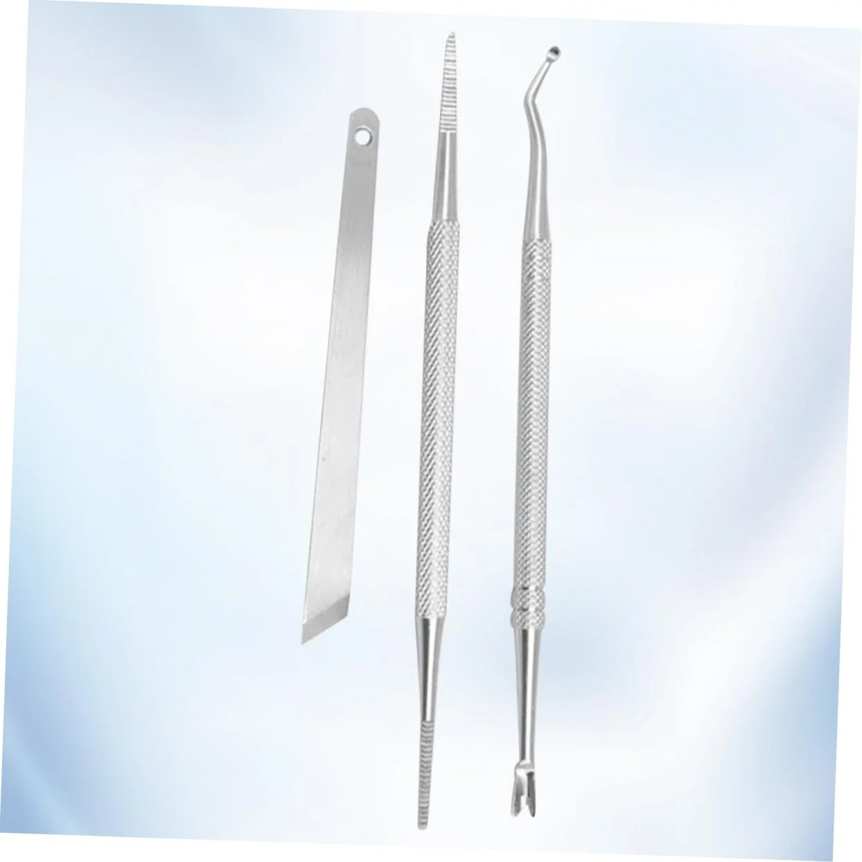 Набор для маникюра Healvian 3 предметы, серебряный, фото №2 Набор для маникюра Healvian 3 предметы, серебряный, фото №2