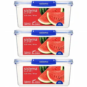 Набір ємностей Sistema Klip It Plus 3.35 L 3 шт. - Фото 1