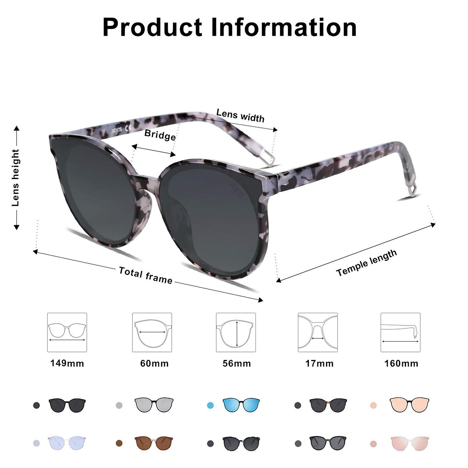 Поляризовані сонцезахисні окуляри SOJOS Великі круглі Ретро Вінтажні SJ2057, фото №5