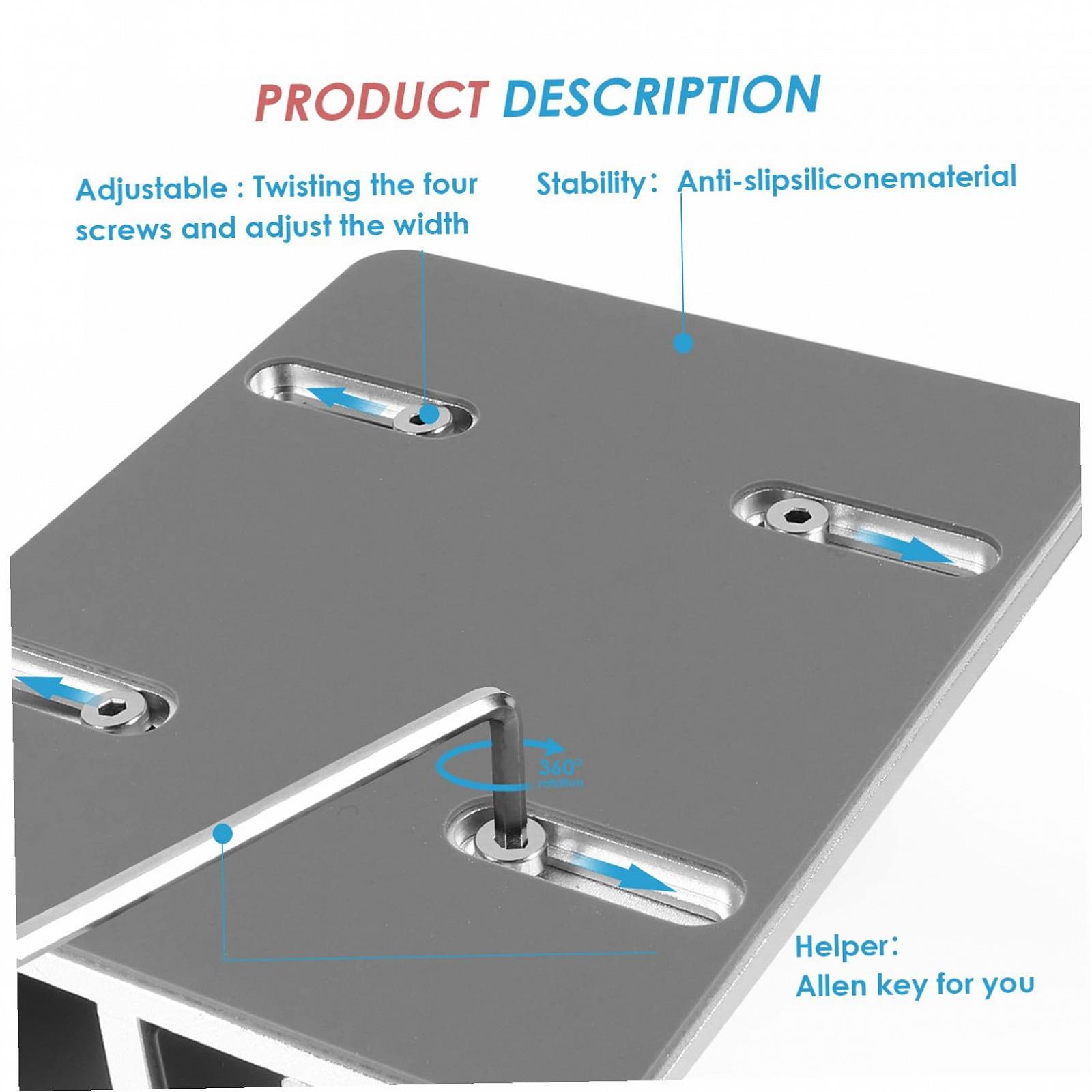 Підставка вертикальна DOITOOL для ноутбука, алюмінієвий сплав, настільна, фото №4 Підставка вертикальна DOITOOL для ноутбука, алюмінієвий сплав, настільна, фото №4