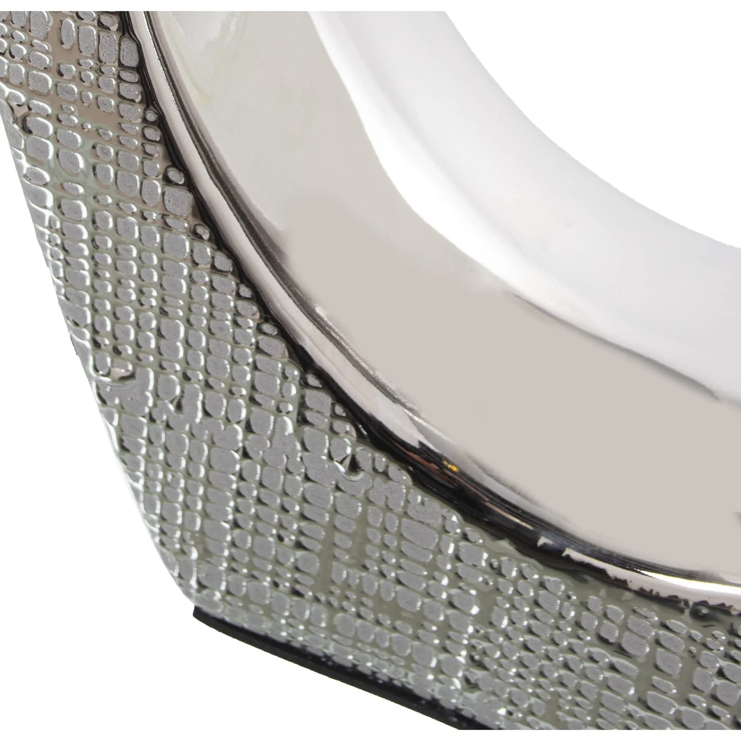 Настільна лампа DRW Modern Ceramic 38 х 24 х 57 см срібляста, фото №4