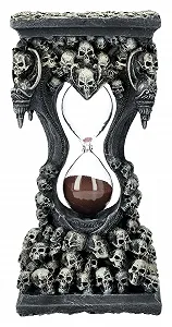 Пісочний годинник Pacific Giftware Sands of Death Skull 19 см готична фігурка з криваво-червоним піском - Фото 1
