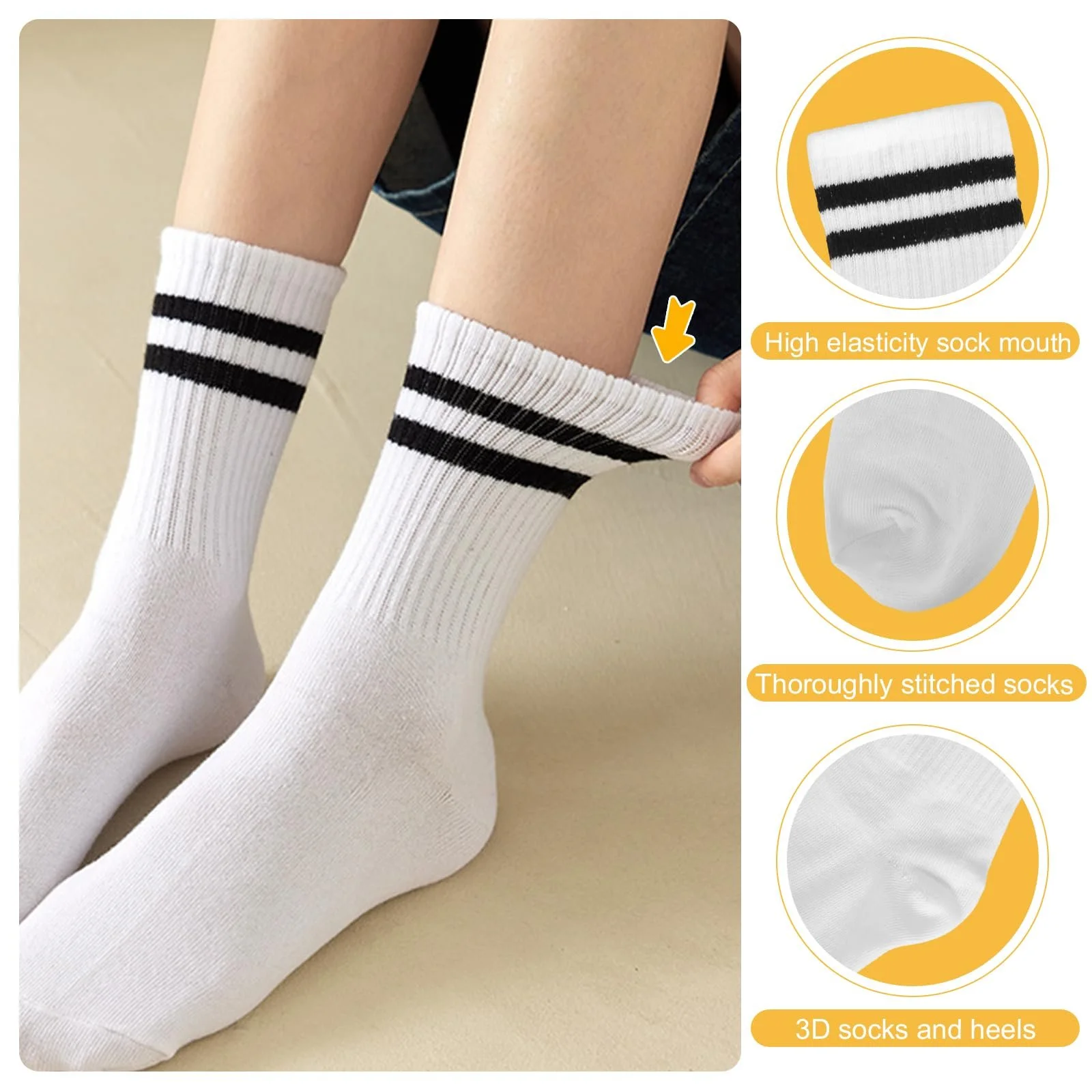 Тенісні шкарпетки Без бренду (5 пар), фото №3