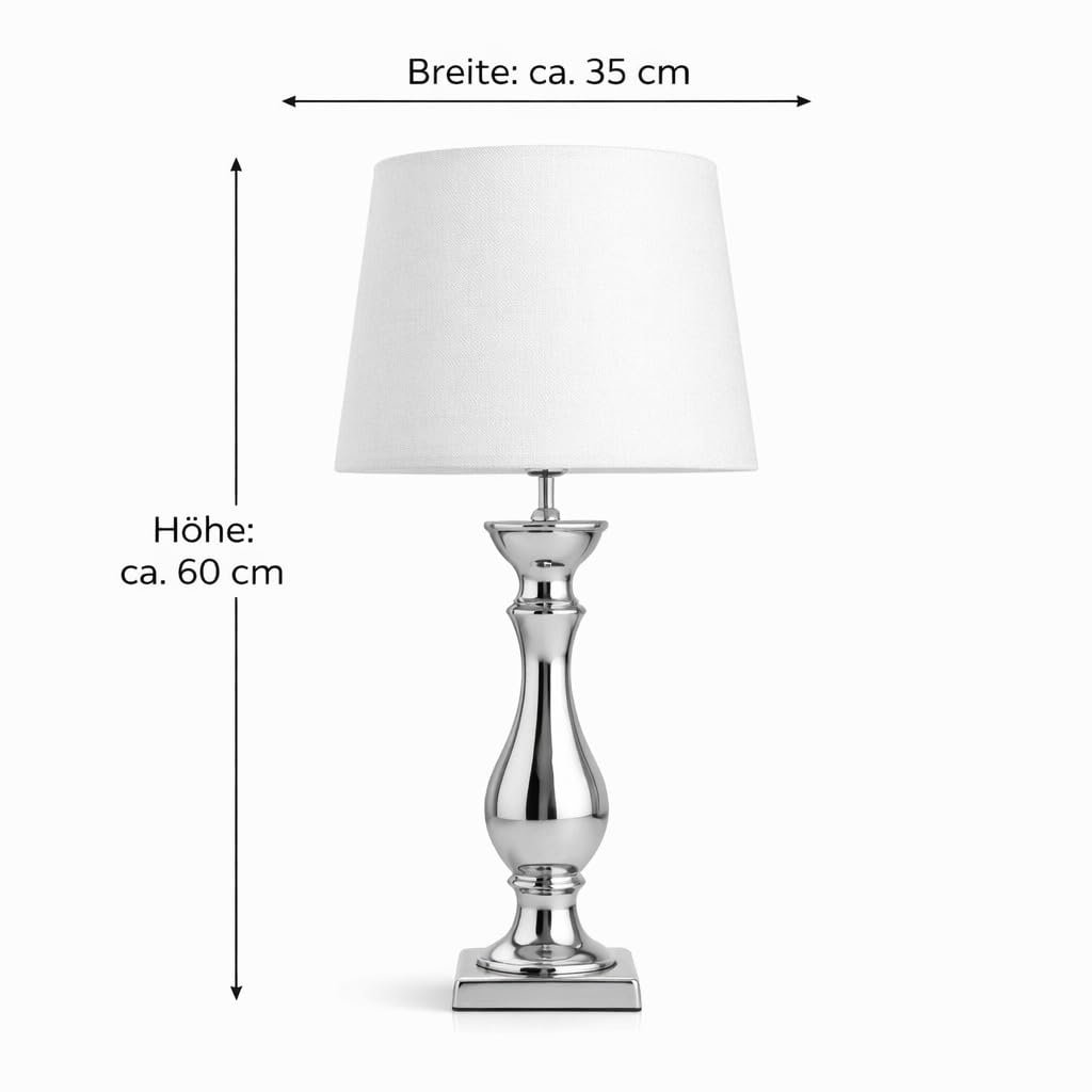 Настільна лампа 60 см E27 Silver White Energy Class A, фото №3