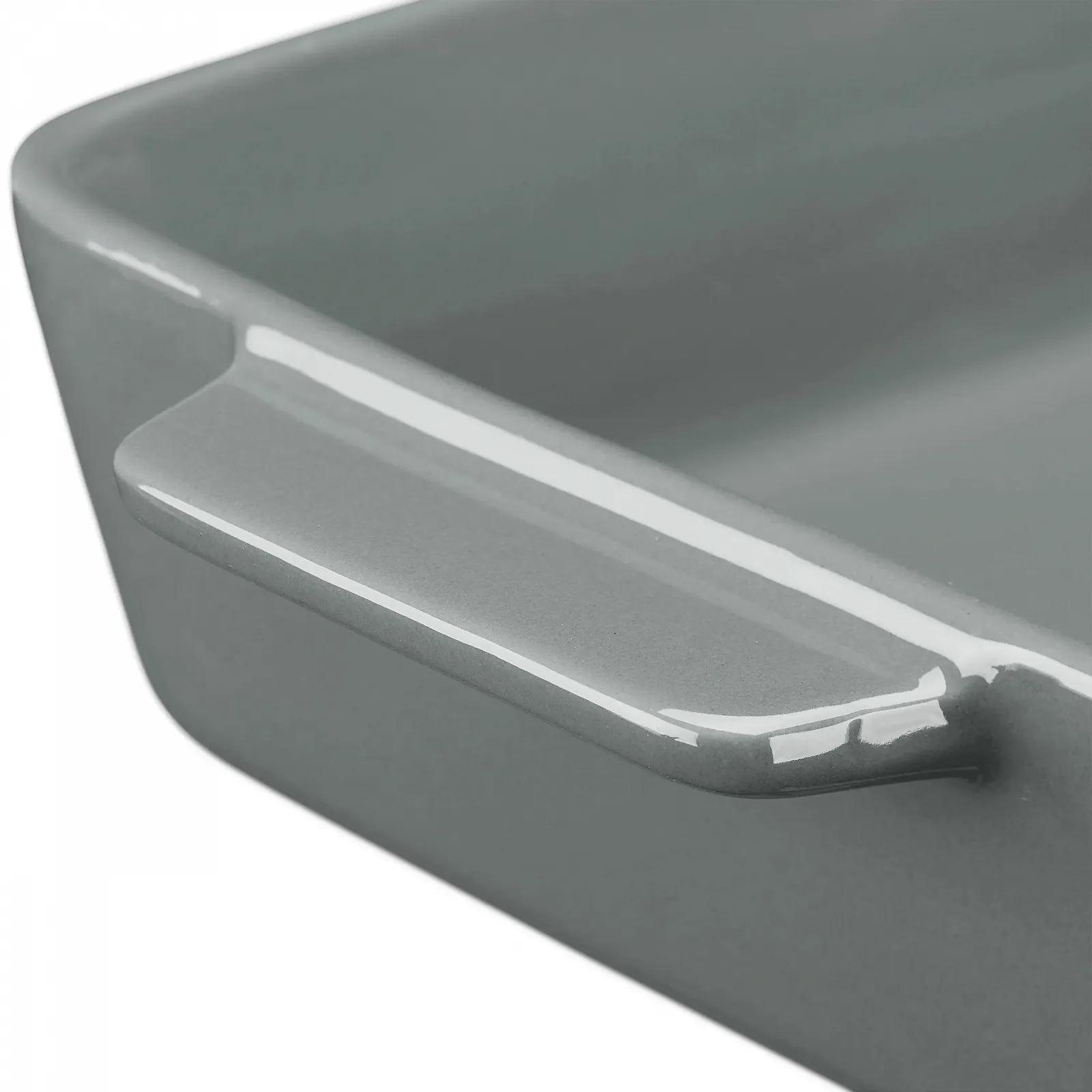 Набір форм для запікання Relaxdays 3 шт. Квадратні Сірі Кераміка, фото №3