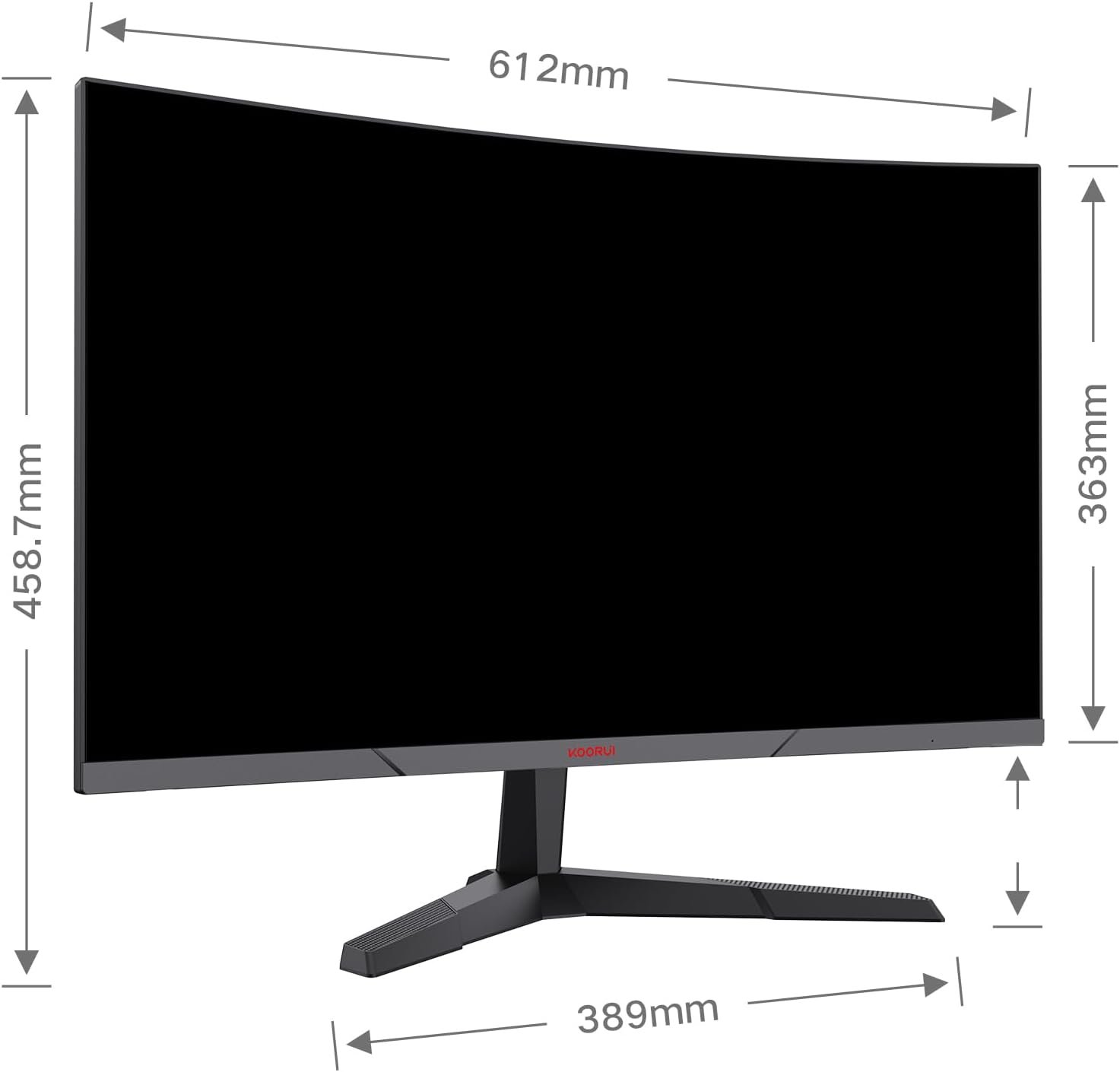 Монітор 27" KOORUI 27E6CA  Full HD VA 165 Гц, фото №7