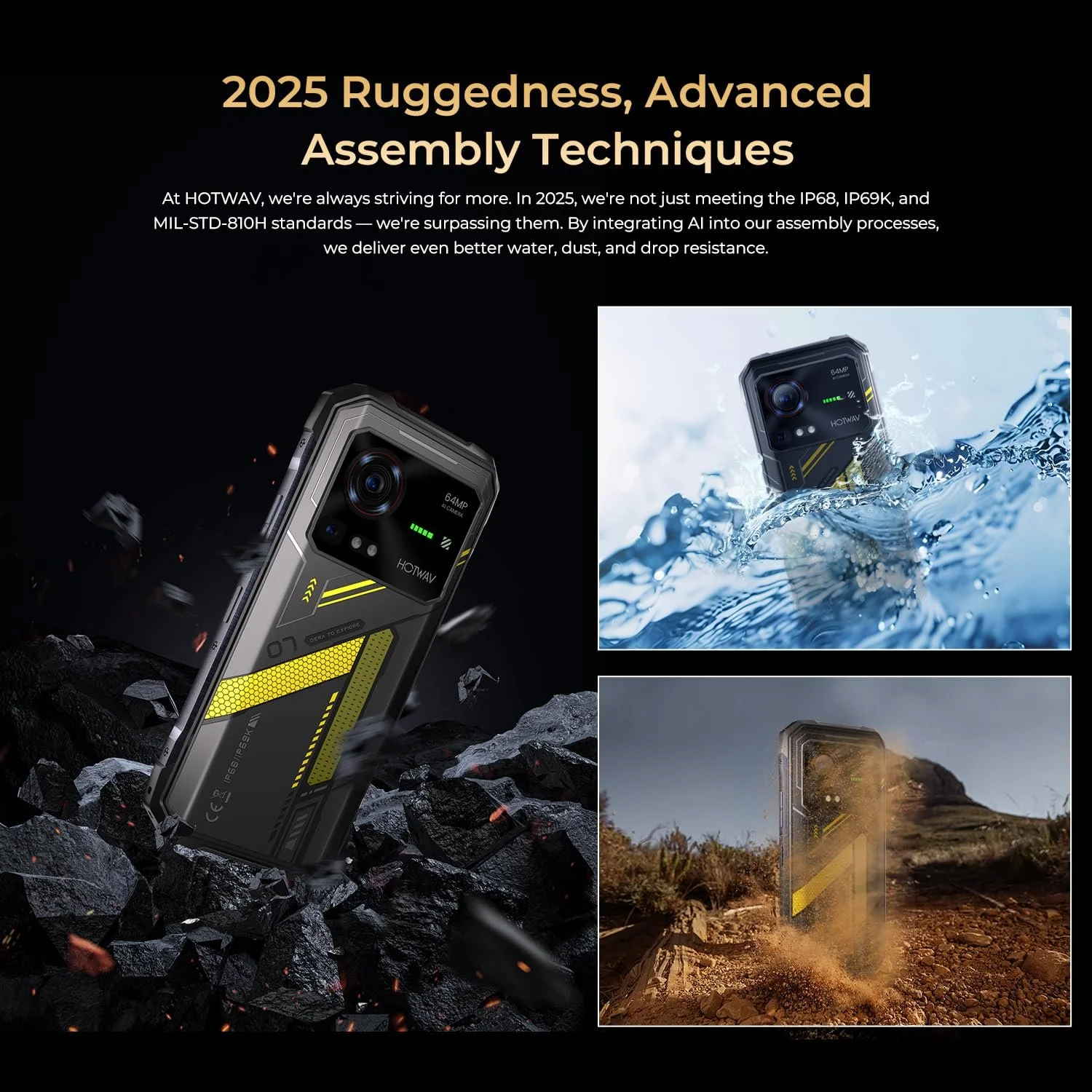 Смартфон HOTWAV Hyper 7 20GB RAM 256GB ROM 5G IP68/IP69K Waterproof Camping Light, фото №5 Смартфон HOTWAV Hyper 7 20GB RAM 256GB ROM 5G IP68/IP69K Waterproof Camping Light, фото №5