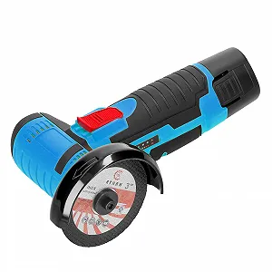 Угловая шлифовальная машина БОЛГАРКА Meterk аккумуляторная в кейсе 19500 об/мин 500 Вт 1200 мАч synthetic.ua - Фото 1