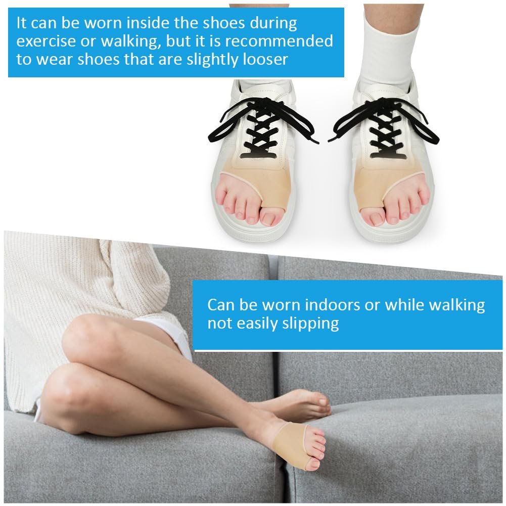 Шкарпетки для корекції великого пальця стопи ACWOO, 2 пари, великі, для полегшення болю у пальцях ніг, фото №5