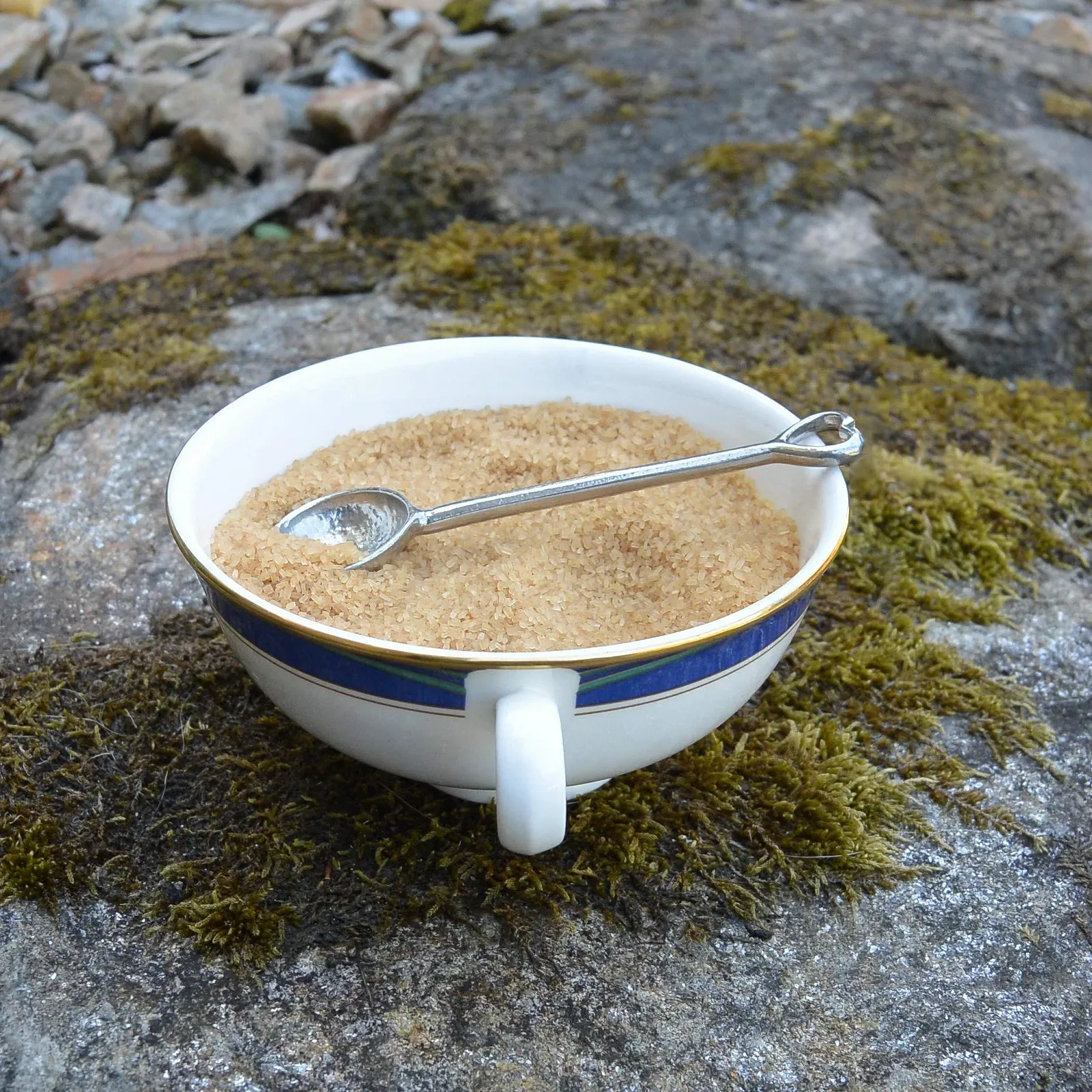 Ложка для варення William Sturt Beaten Pewter з серцем, ручна робота, фото №4