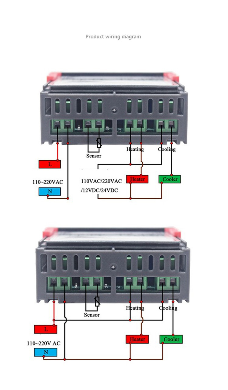 Терморегулятор термостату STC-1000, 220V, фото №4
