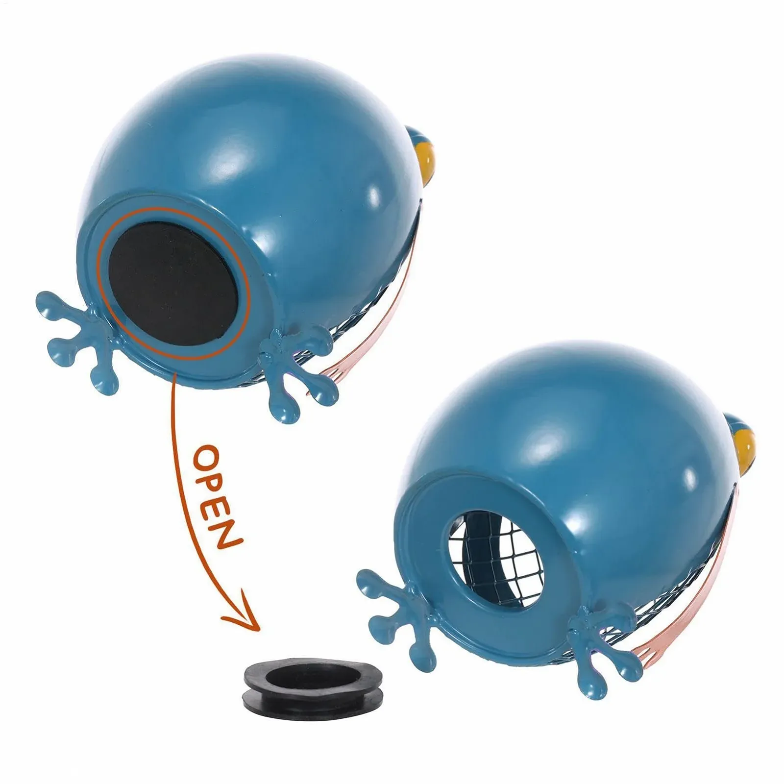 Скарбничка Залізна статуетка Тварини Кіт Жаба з гумовою пробкою, фото №7