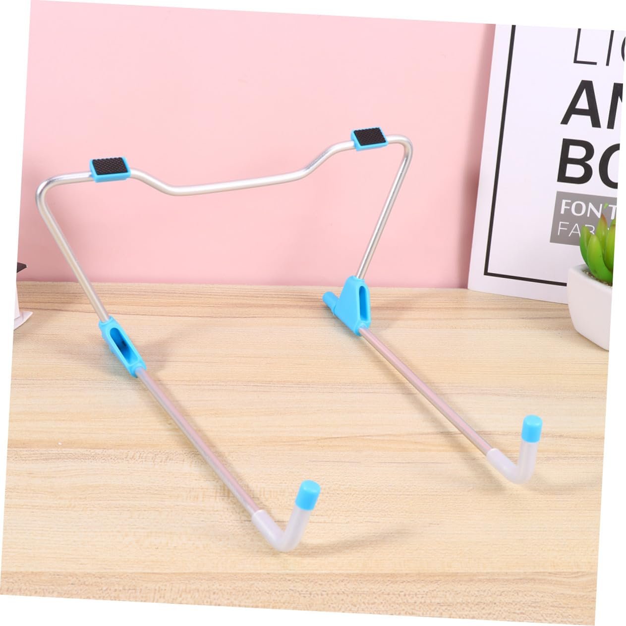 Підставка для ноутбука Homoyoyo складана алюмінієва регульована легка з функцією охолодження портативна для дому офісу подорожей на відкритому повітрі Синя, фото №5 Підставка для ноутбука Homoyoyo складана алюмінієва регульована легка з функцією охолодження портативна для дому офісу подорожей на відкритому повітрі Синя, фото №5