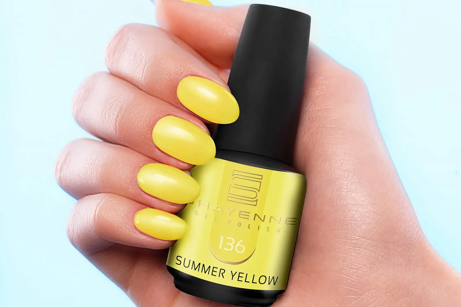 Гель-лак Shayenne 136 Summer Yellow, 15 мл, фото №3 Гель-лак Shayenne 136 Summer Yellow, 15 мл, фото №3