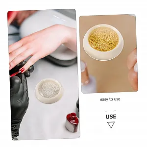 FRCOLOR 9 коробок Аксессуары для стальных шариков DIY и поделок Стразы Аксессуары для ногтей Украшение Золотой декор Маникюр DIY Аксессуары Стальные шарики для ногтей Украшение чехла мобильного телефона Зернистая сталь synthetic.ua - Фото 1