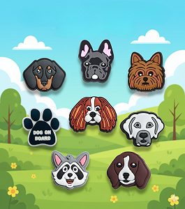 Джибитсы собаки домашние животные Dog Jibbitz 8 шт аксессуары крокс украшение - Фото 1