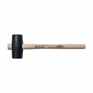 Резиновый молоток Conmetall COX625105 90 мм с деревянной ручкой - Фото 1