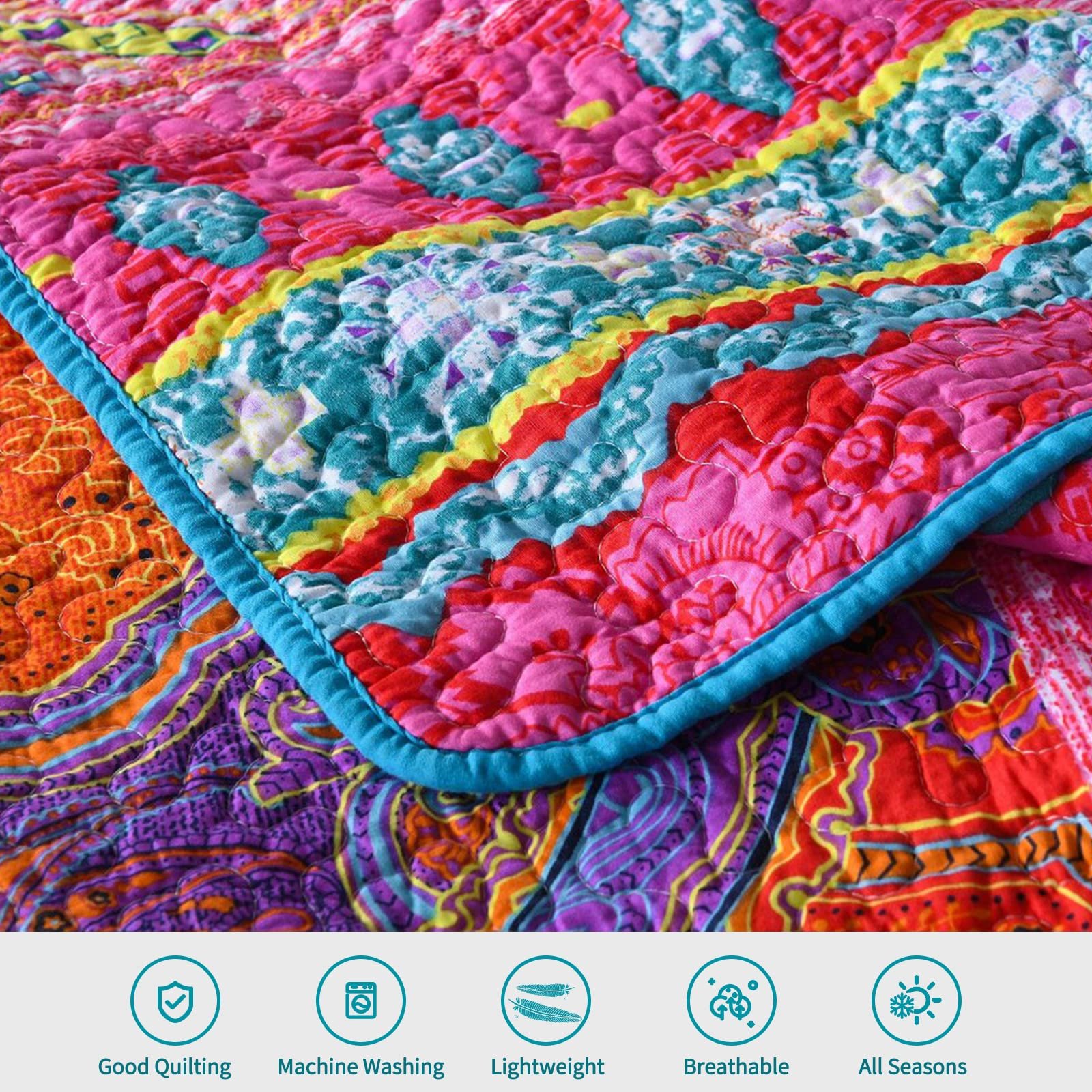 Покривало Qucover Boho Індійський Екзотичний, фото №5 Покривало Qucover Boho Індійський Екзотичний, фото №5
