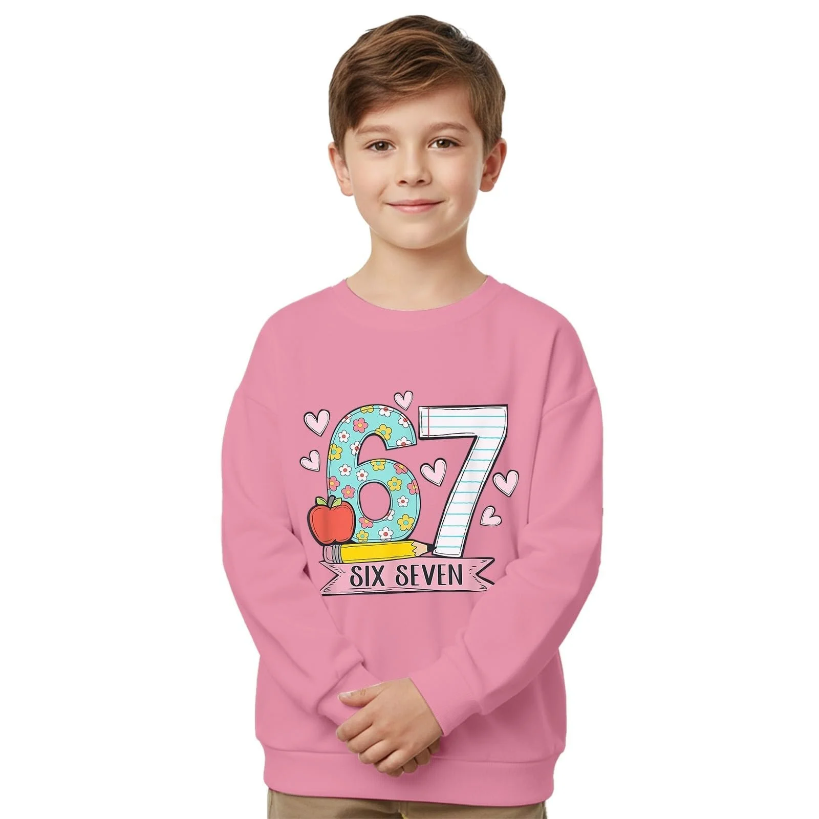 Sweatshirt Generisch 67 Pattern Дитячий світшот з довгими рукавами, фото №1
