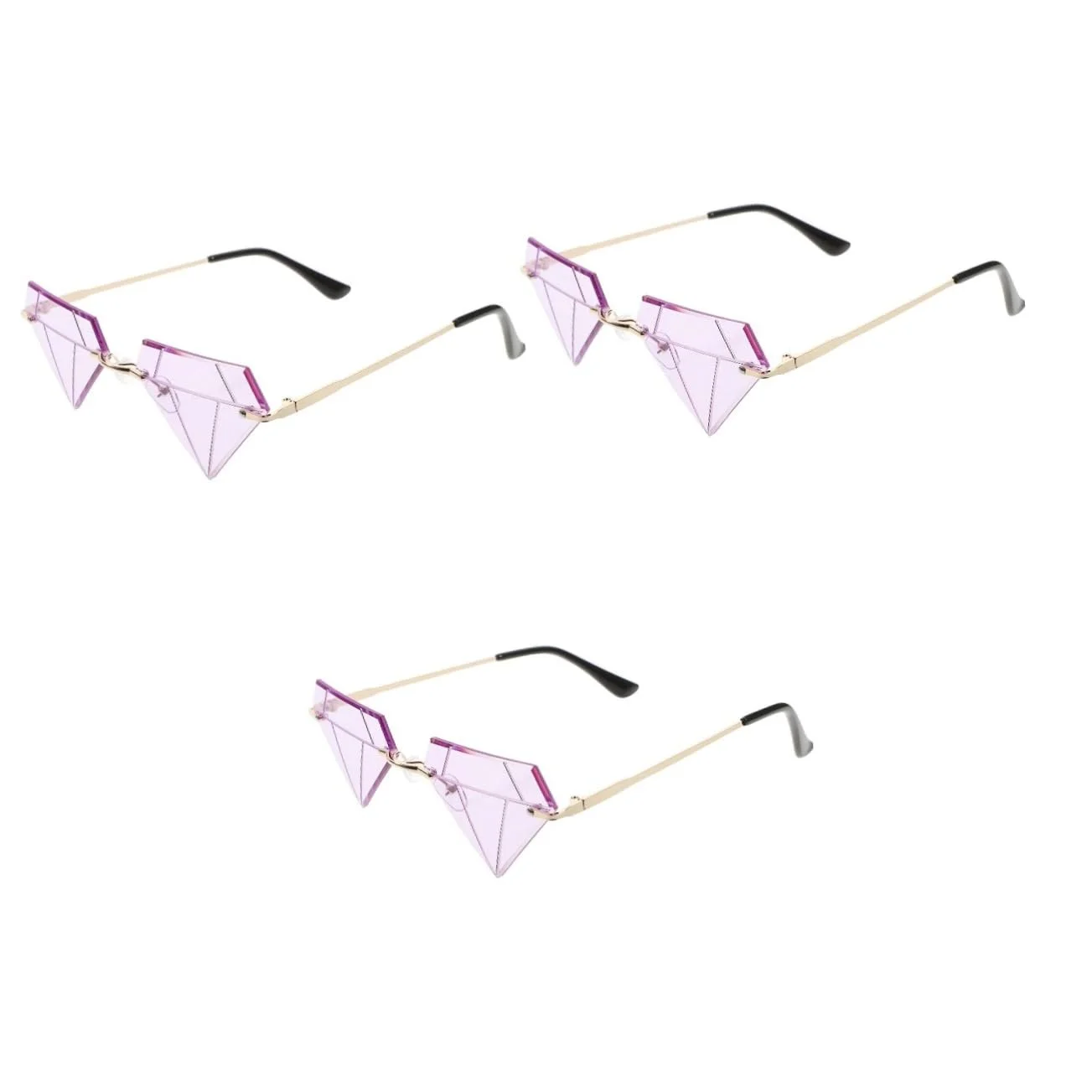Солнцезащитные очки Бриллиант VALICLUD Фиолетовый (3 пары), фото №1
