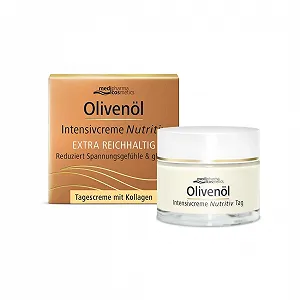 Денний інтенсивний крем для обличчя Medipharma Cosmetics Olive Oil з оливковою олією та колагеном 50 мл - Фото 1