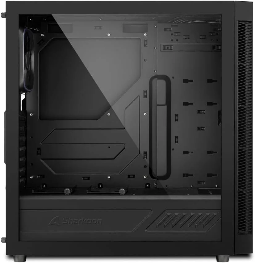 Корпус для ПК Sharkoon TG6 RGB / 4 ARGB вентилятори / Без БЖ / Чорний, фото №4