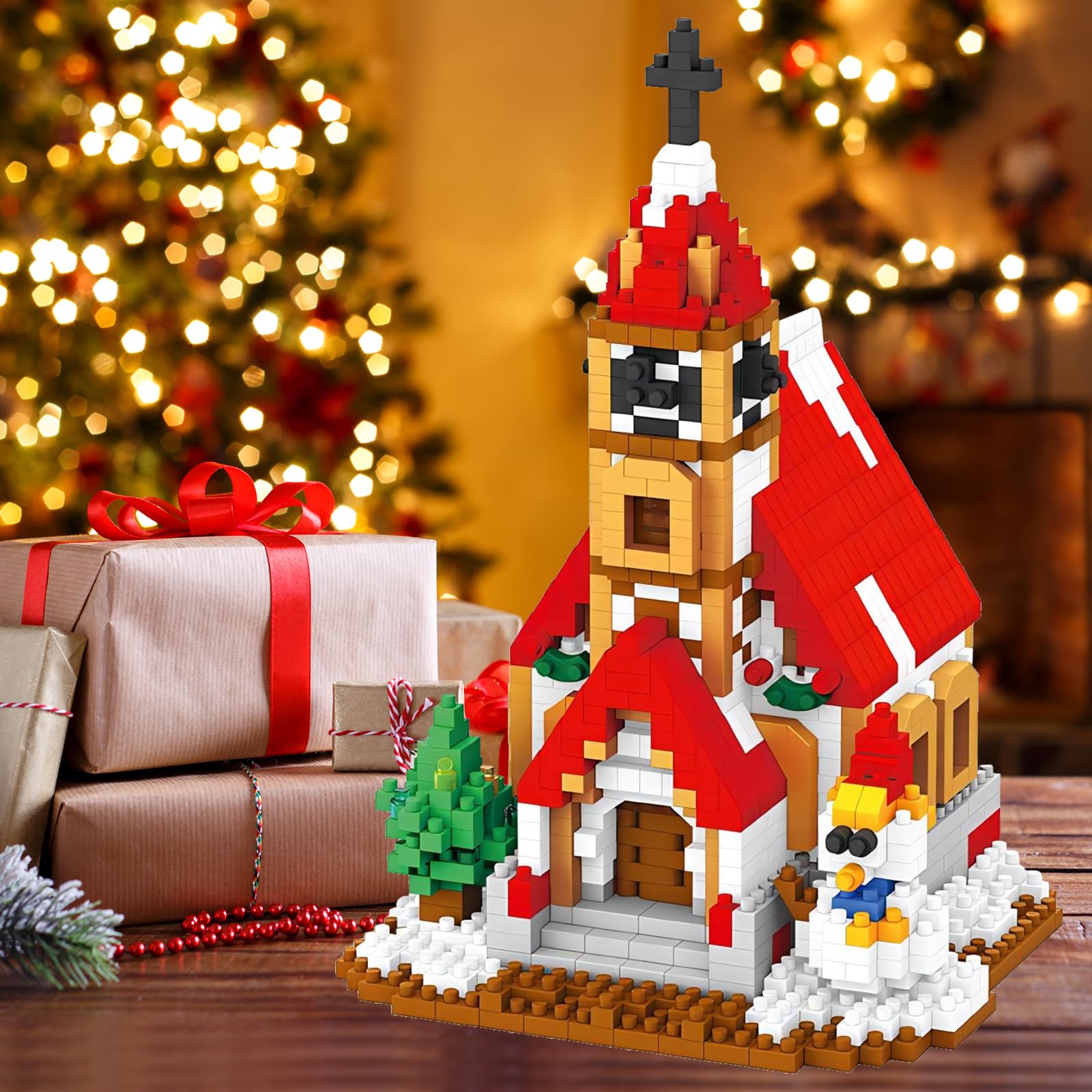 Блоки Christmas House 1800 деталей Рождественский набор для строительных блоков, фото №5