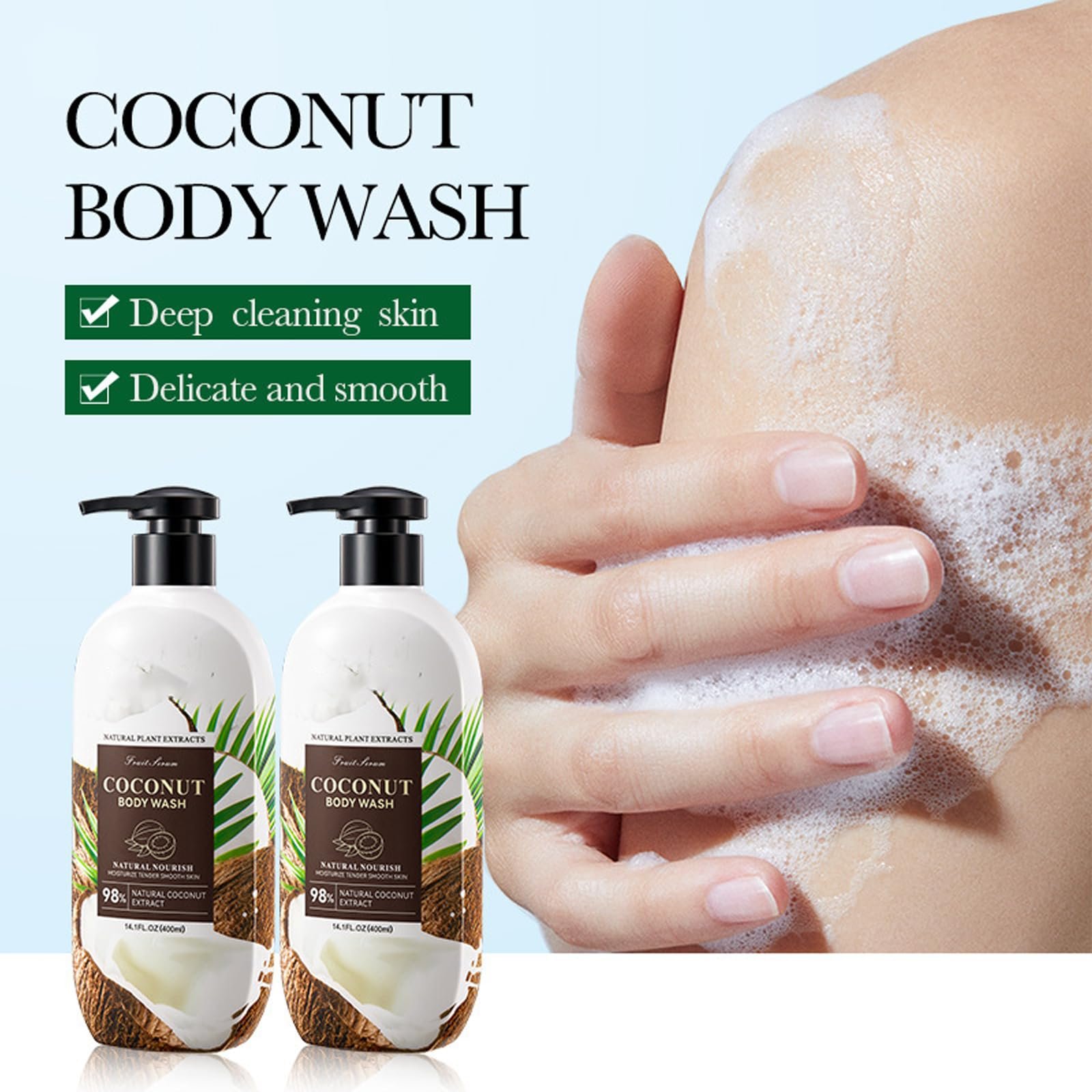 Гель для миття тіла Coconut Wash and Care, фото №2 Гель для миття тіла Coconut Wash and Care, фото №2