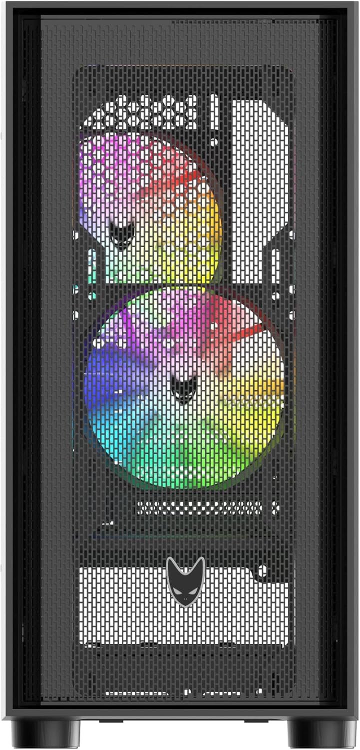 Корпус для ПК Oversteel AERIS / RGB / Без БЖ / Чорний, фото №2