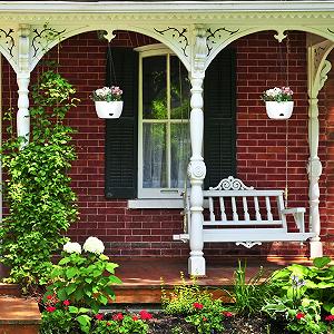 Підвісні кошики Relaxdays Набір 2 шт 56 x 20,5 см з автополивом Білий synthetic.ua - Фото 1