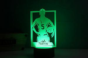 Настольная лампа Personalised Football Girl Player LED - Фото 1