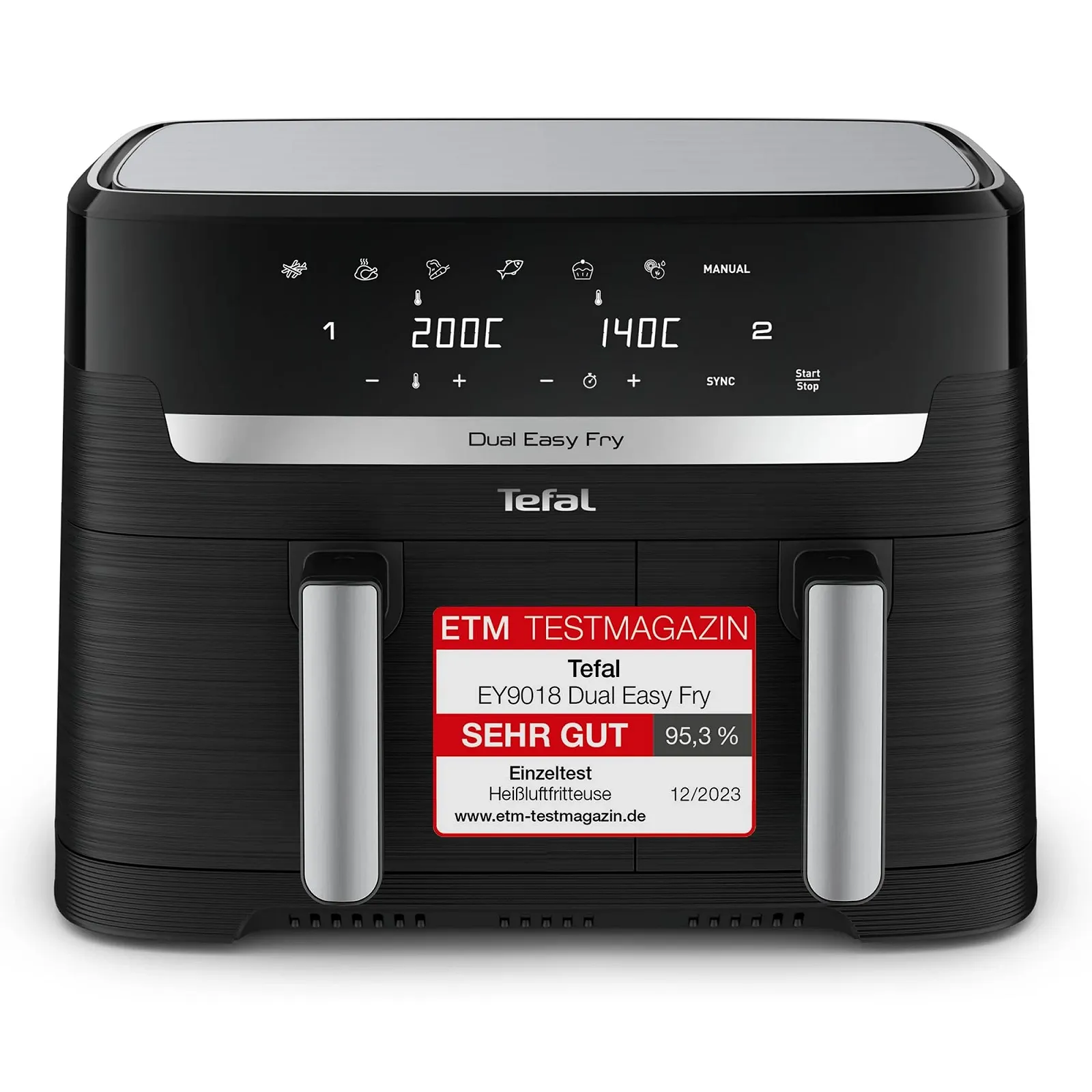 Мультипечь Tefal Dual Easy Fry EY9018 8.3л с набором приправ MAGGI Airfryer Crisper, фото №1 Мультипечь Tefal Dual Easy Fry EY9018 8.3л с набором приправ MAGGI Airfryer Crisper, фото №1