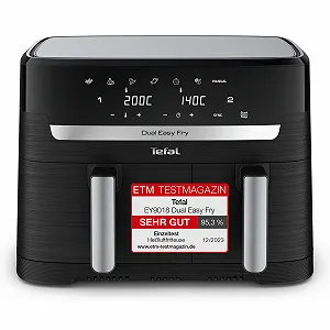 Мультипечь Tefal Dual Easy Fry EY9018 8.3л с набором приправ MAGGI Airfryer Crisper - Фото 1