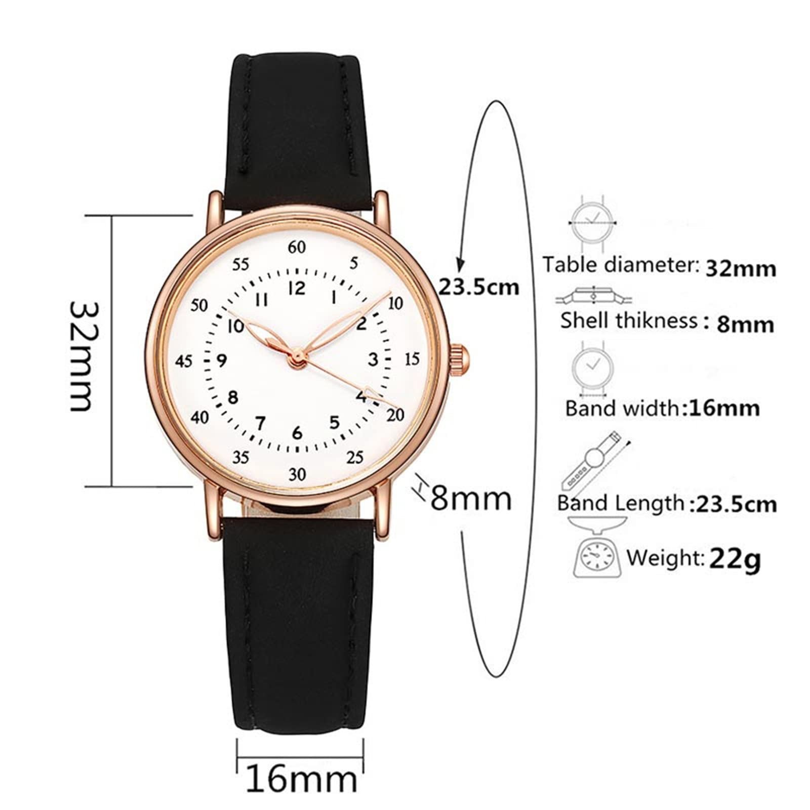 Женские аналоговые кварцевые часы Generisch с кожаным ремешком, фото №5 Женские аналоговые кварцевые часы Generisch с кожаным ремешком, фото №5