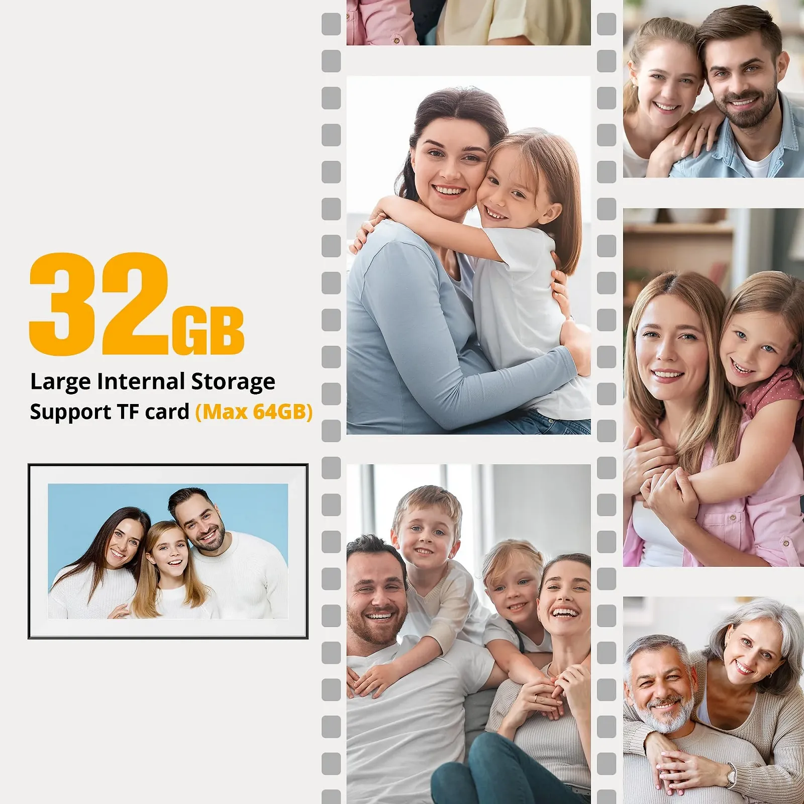 Цифровая фоторамка Dragon Touch 15.6 дюйма FHD IPS WiFi 32 GB, фото №5 Цифровая фоторамка Dragon Touch 15.6 дюйма FHD IPS WiFi 32 GB, фото №5