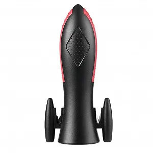 Багатофункціональний кухонний інструмент 5-в-1 овочечистка ніж відкривачка точилка та прес для часнику у формі ракети Чорний - Фото 1