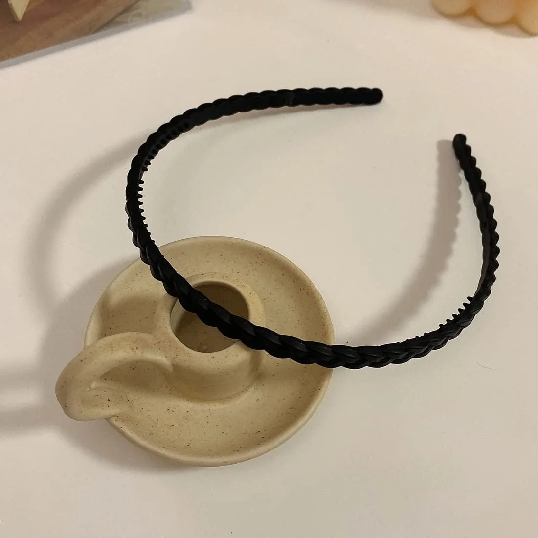 Набір пластикових обручів для волосся, 5 шт. Тонкі, фото №4