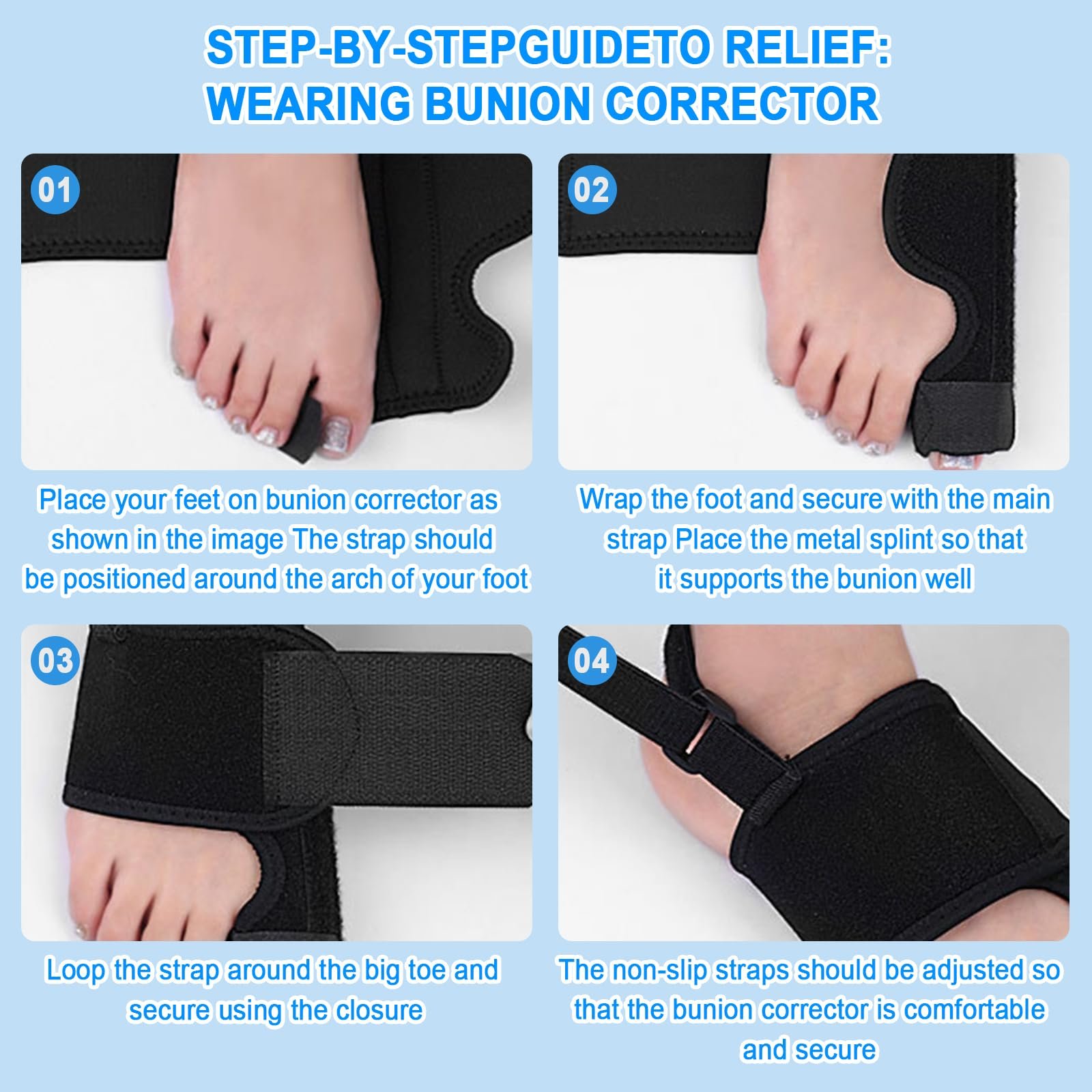 Шина для коррекции Hallux Valgus, 2 x шины для коррекции, фото №6