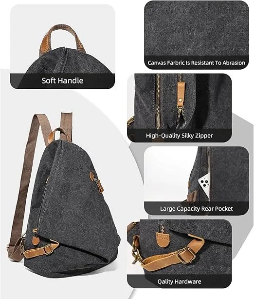 Ретро-рюкзак Canvas KL928, фото №3 Ретро-рюкзак Canvas KL928, фото №3