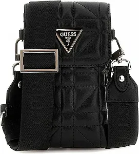 Жіноча сумка для телефону Guess Latona Flap Chit Chat Чорний - Фото 1