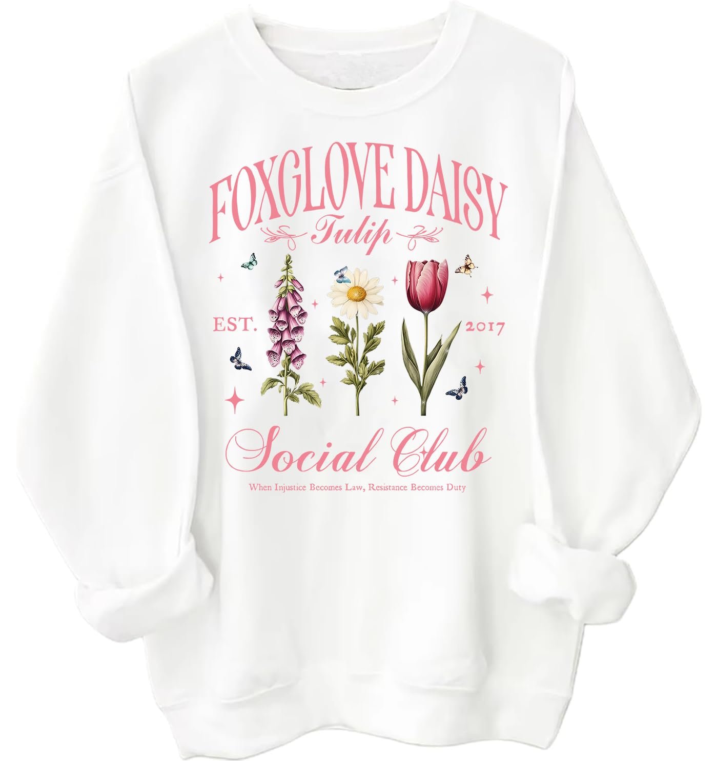 Свитшот Foxglove Daisy Tulip Est 2017 Social Club, фото №1